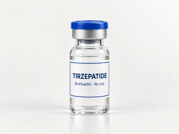 Tirzepatide vial — BioPeakRx, prescription only